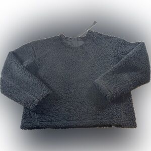 Lululemon Wool Whenever Crew Black Cropped  Jacket Sweater Size 6